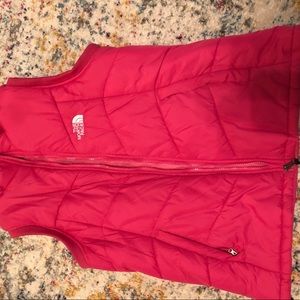 North Face zip up vest